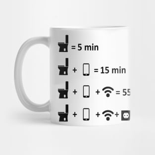 Funny Phone Addiction Mug